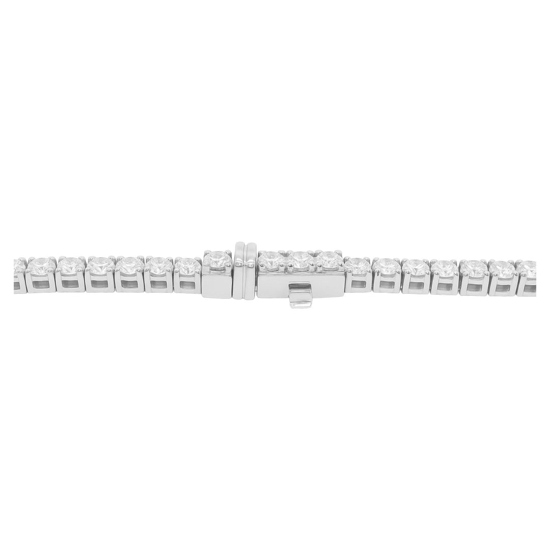 Classic Round Diamond Tennis Necklace