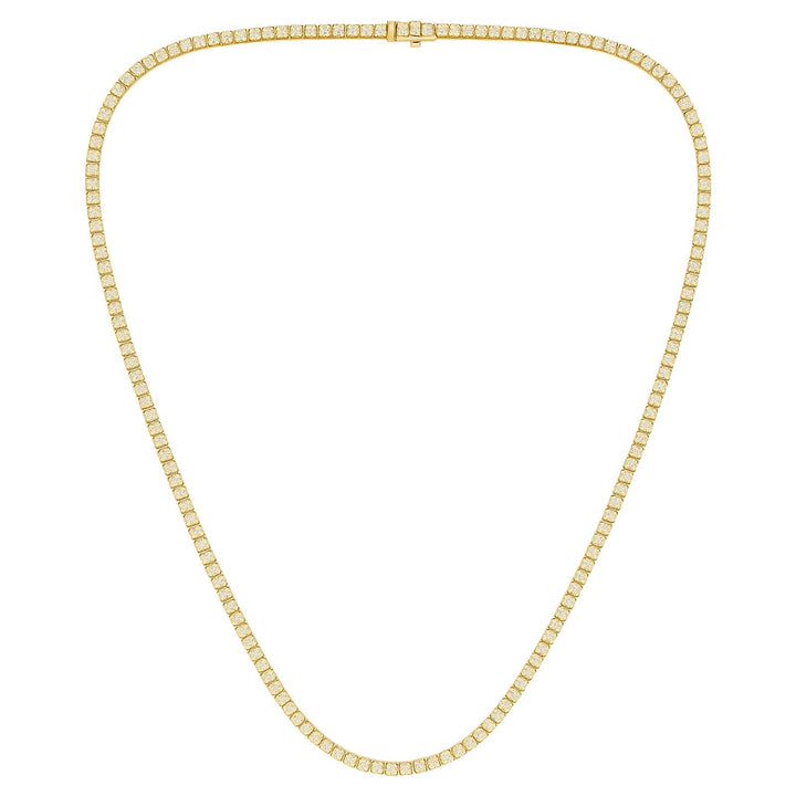 Classic Round Diamond Tennis Necklace