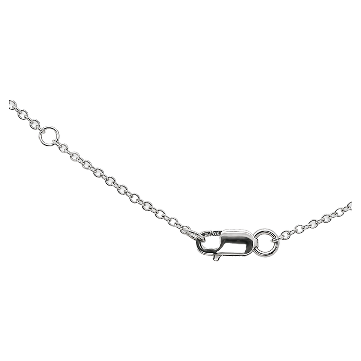 White Gold Eclipse Solitaire Necklace
