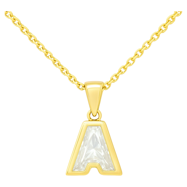 Diamond Letter Initial Necklace