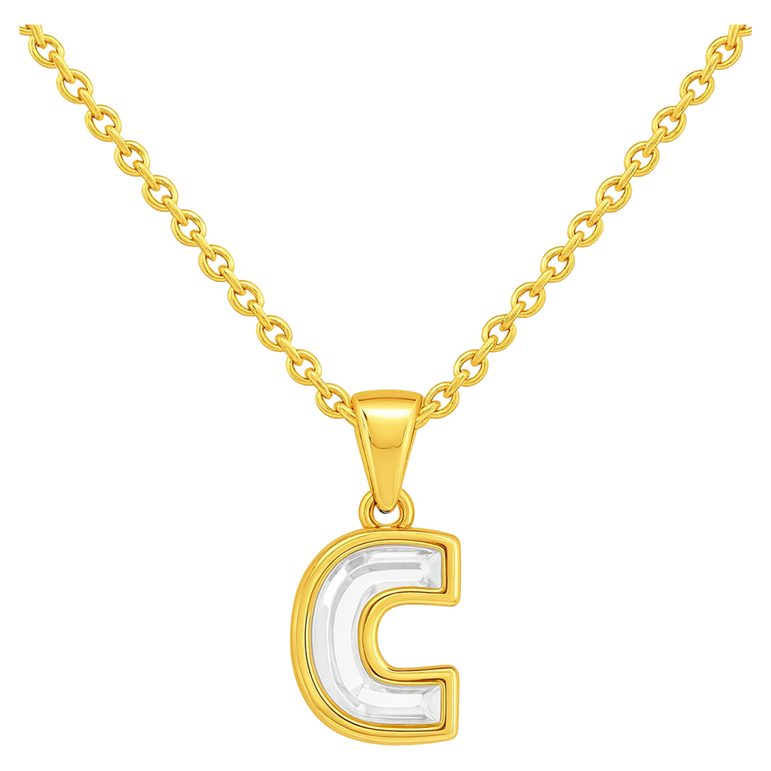 Diamond Letter Initial Necklace