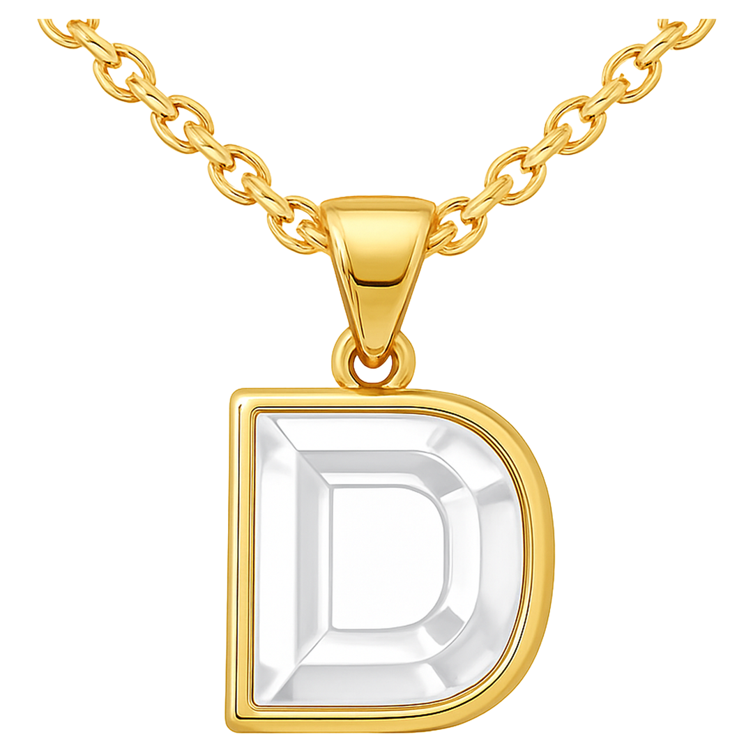 Diamond Letter Initial Necklace