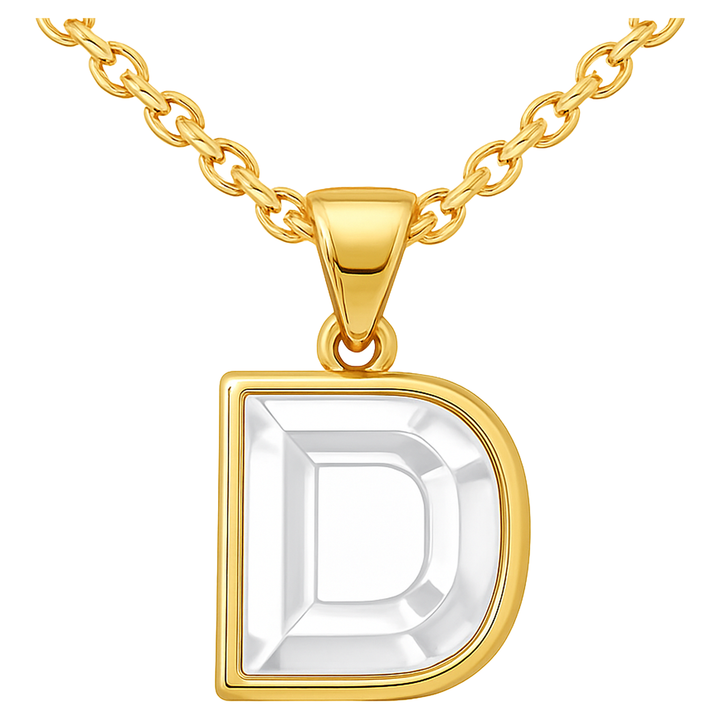 Diamond Letter Initial Necklace