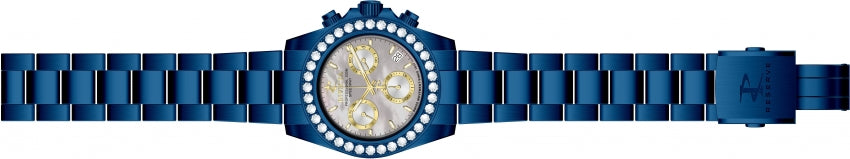 Elite Diamond Gray Mother-of-Pearl dial / Blue Stainless Steel Bracelet Gray Mot
