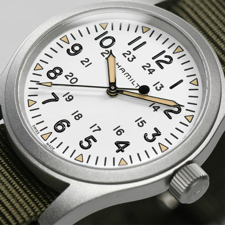 KHAKI FIELD White / Fabric White Dial