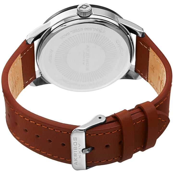 Aviator Silver/Leather | Green Dial