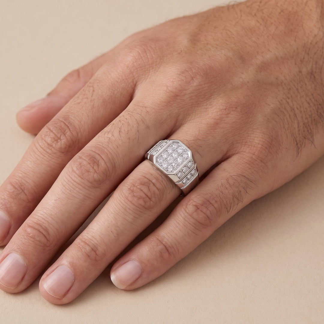 Lab Grown Diamond Signet Ring