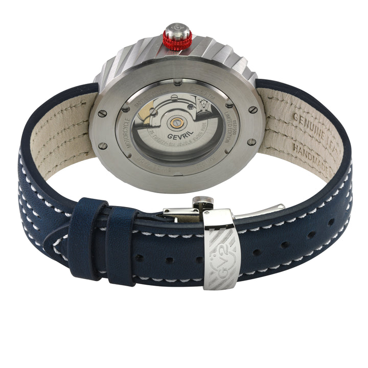 Motorcycle - Sport GV2 Swiss Made Automatic, Blue Dial with multi-layers represe