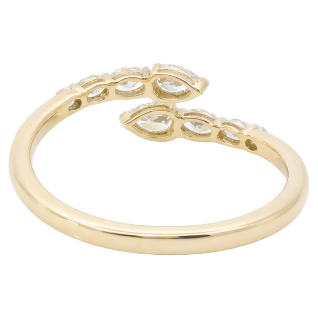 Marquise & Round Diamond Open Ring