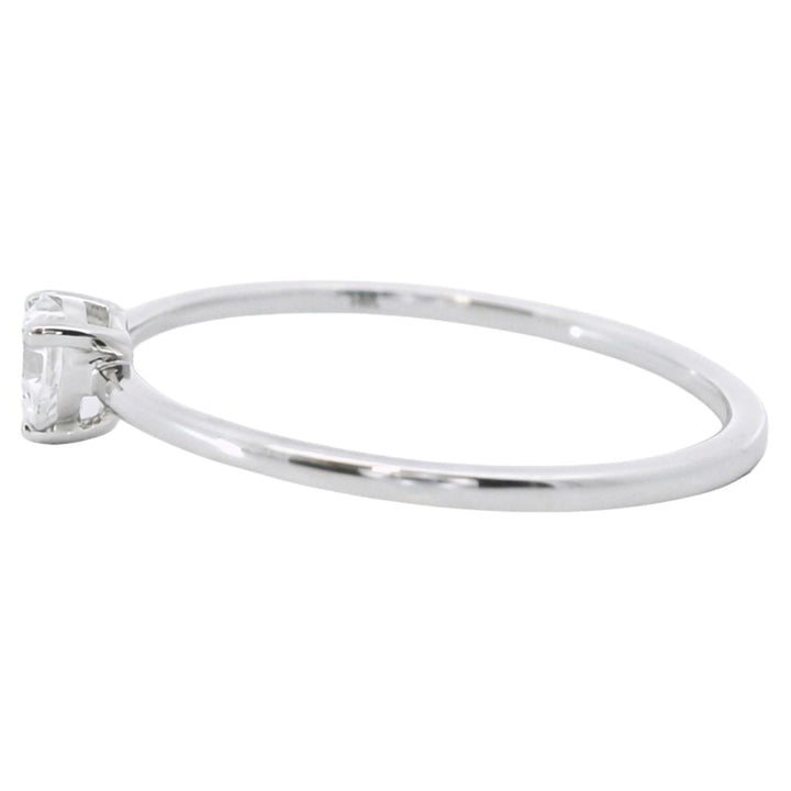 Dainty Heart Diamond Ring