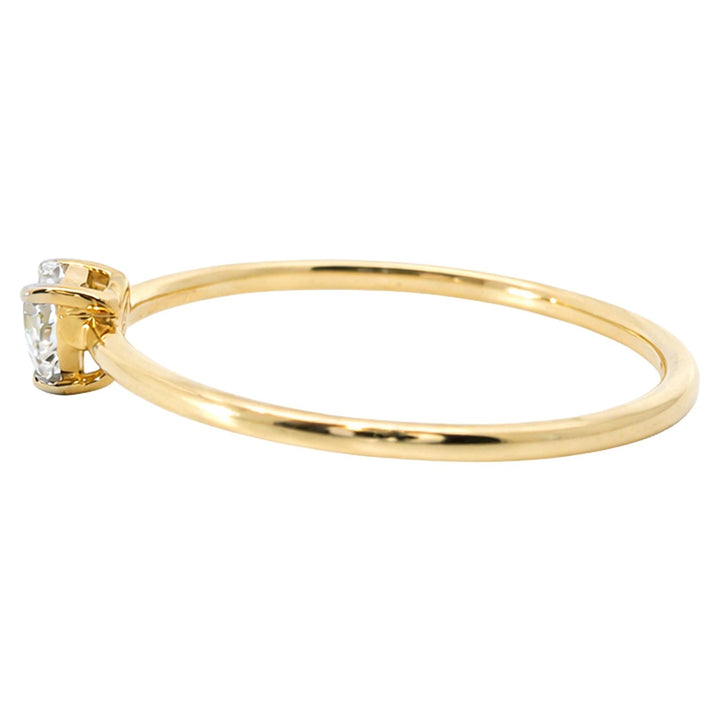 Dainty Heart Diamond Ring