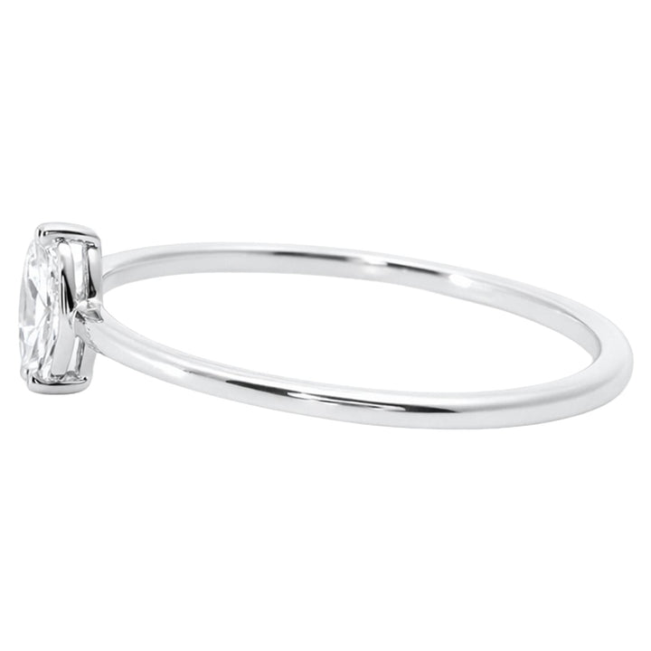 Dainty Oval Diamond Ring
