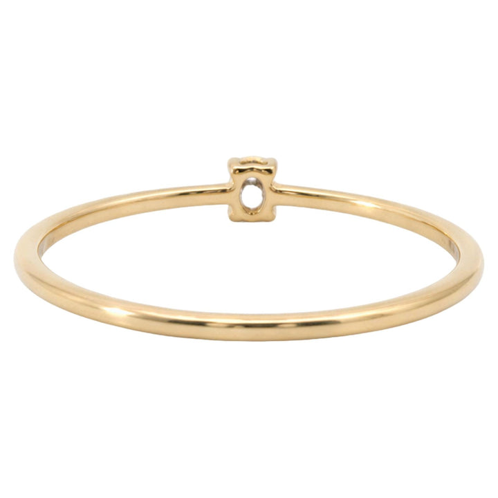 Dainty Oval Diamond Ring