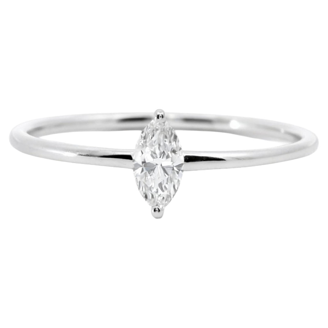 Marquise Diamond Solitaire Ring