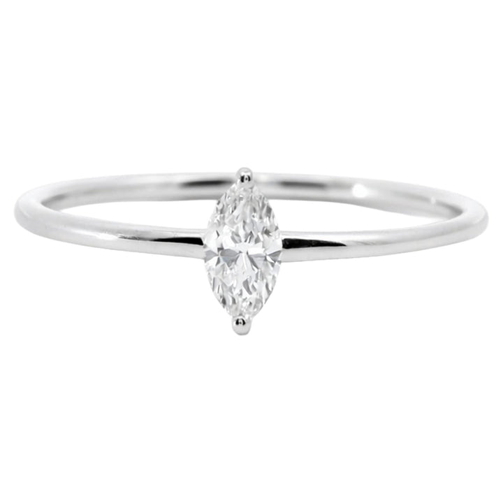 Marquise Diamond Solitaire Ring
