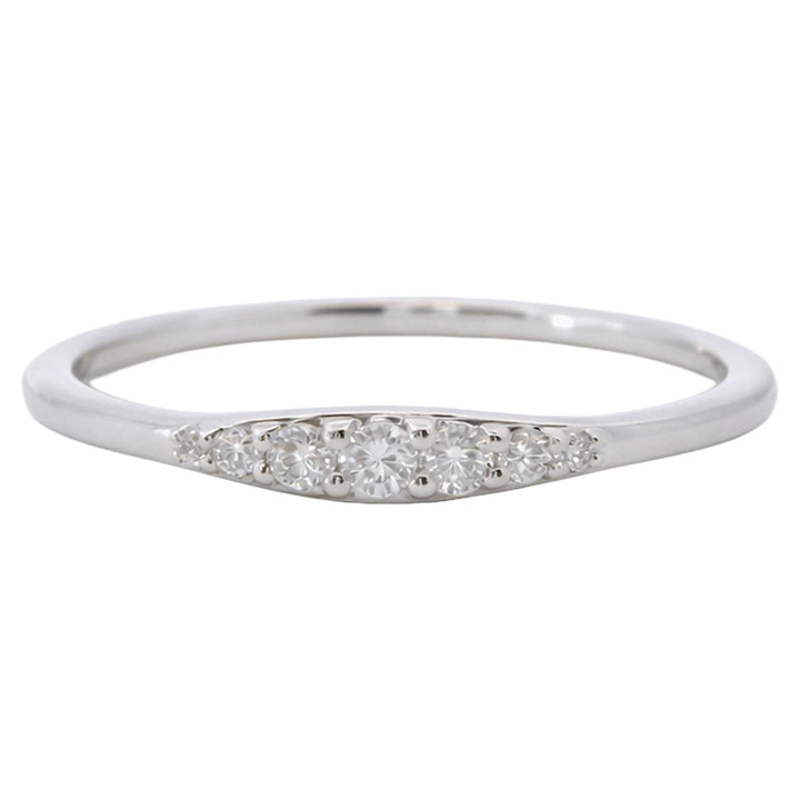 Curved Pavé Diamond Band