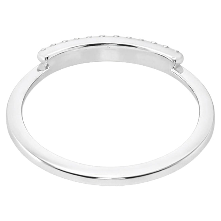 Pavé Diamond Curved Half Eternity Band