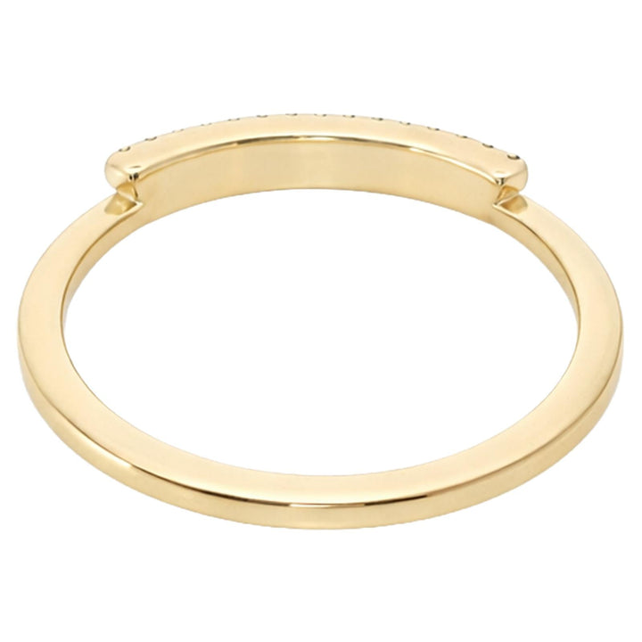 Pavé Diamond Curved Half Eternity Band