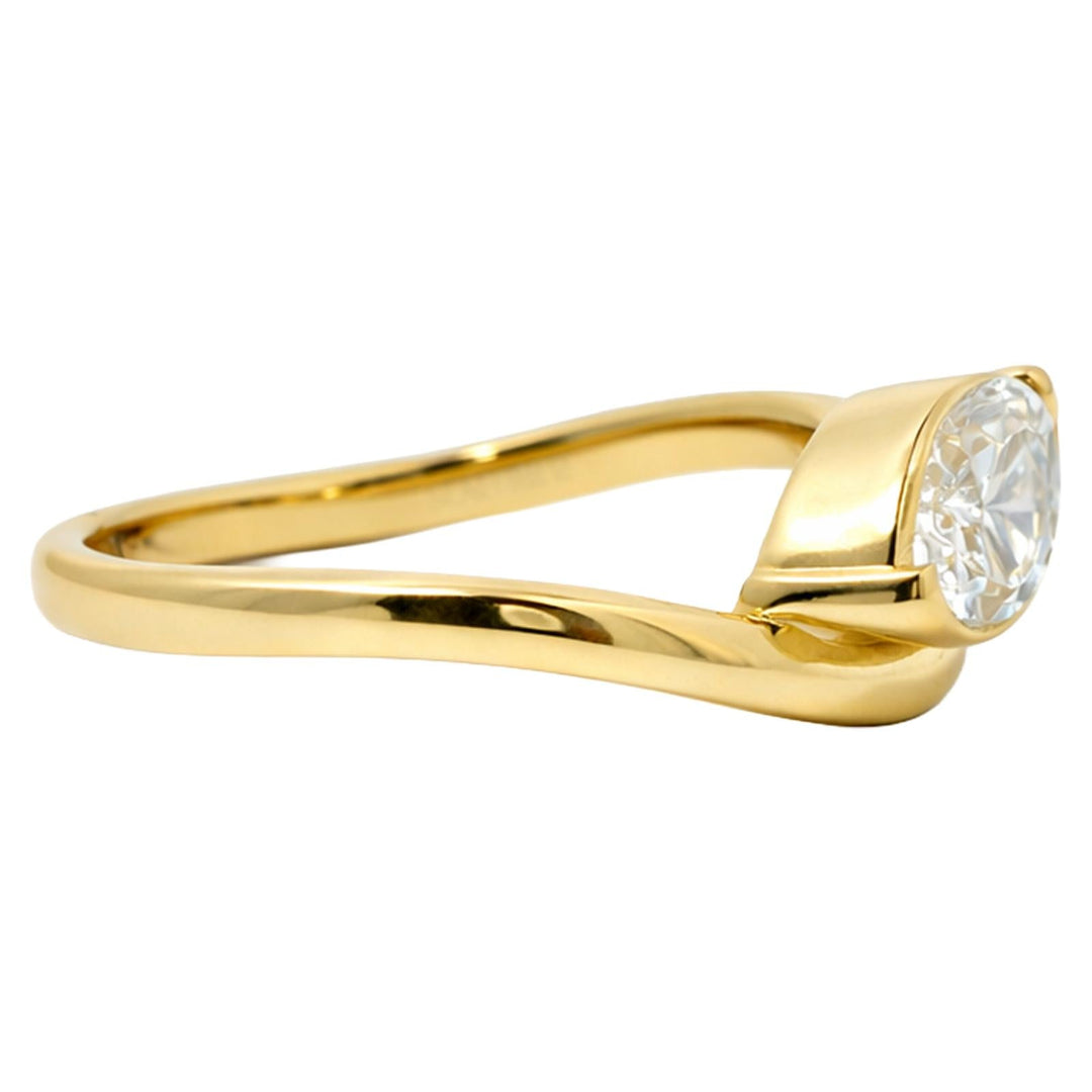 Marquise Diamond Wave Ring