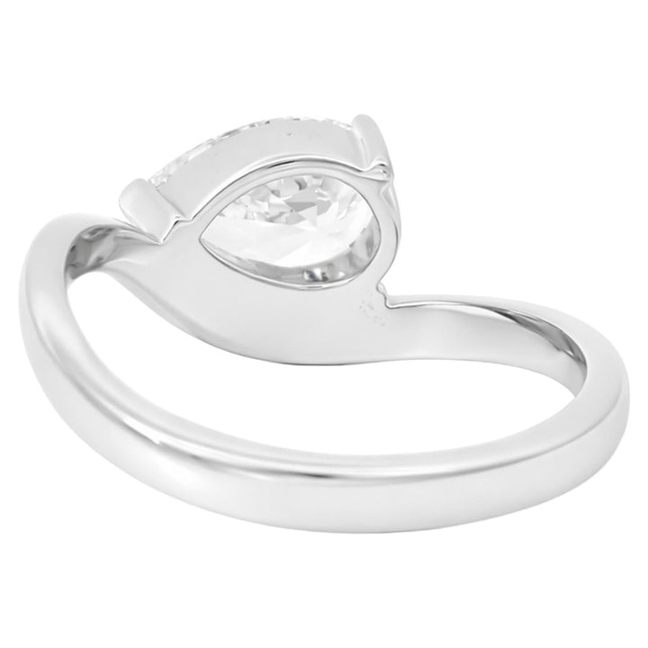 Pear Diamond Wave Ring