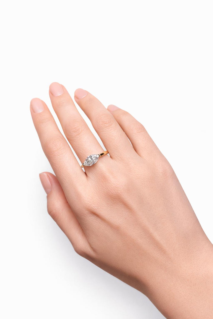 Marquise Diamond Solitaire Ring