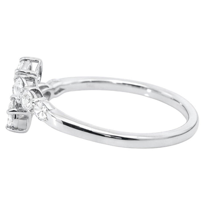 Graduated Diamond Open Ring