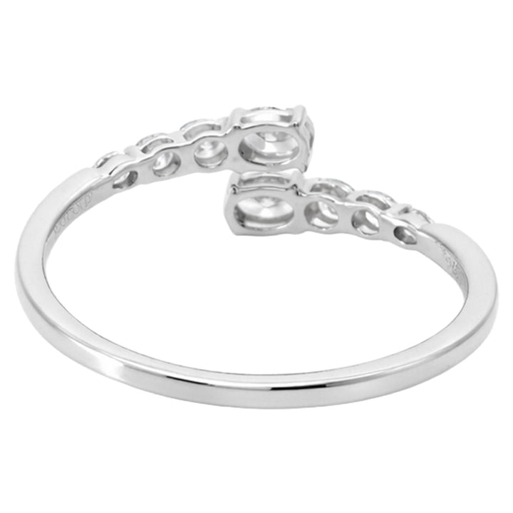 Graduated Diamond Open Ring