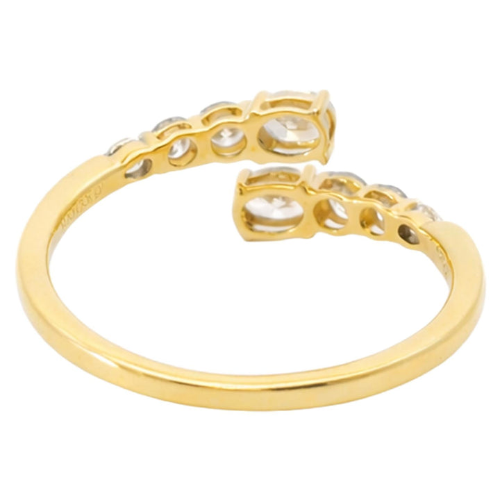 Graduated Diamond Open Ring
