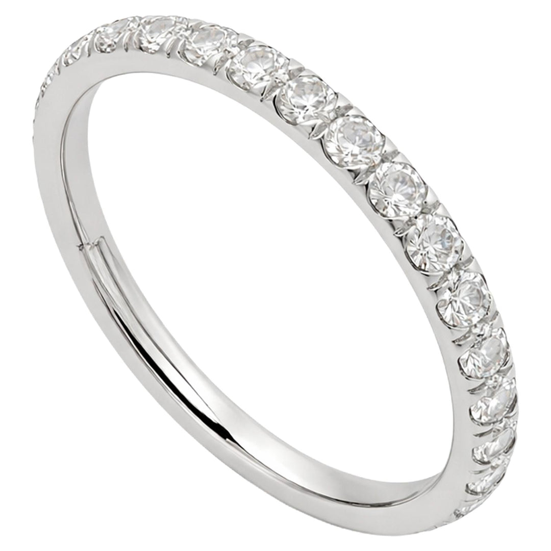 Round Lab Diamond Eternity Band