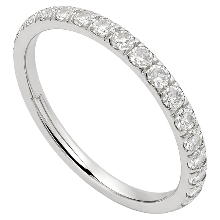 Round Lab Diamond Eternity Band