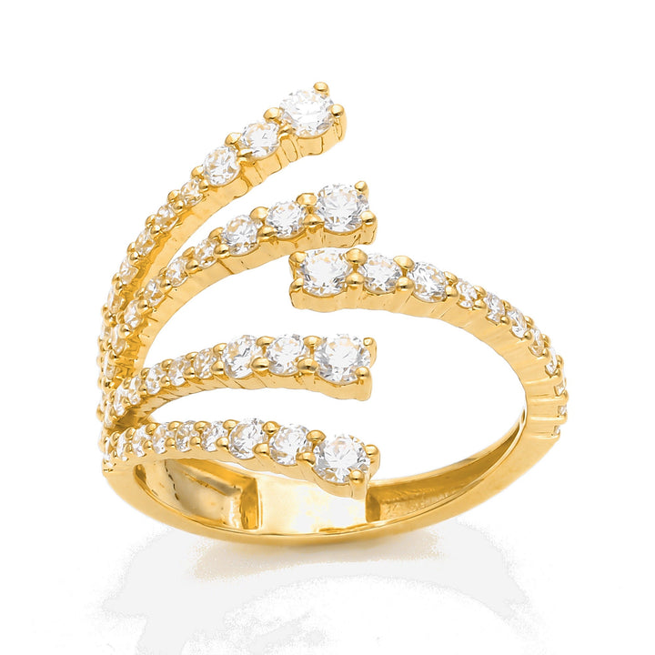 Diamond Spray Bypass Ring