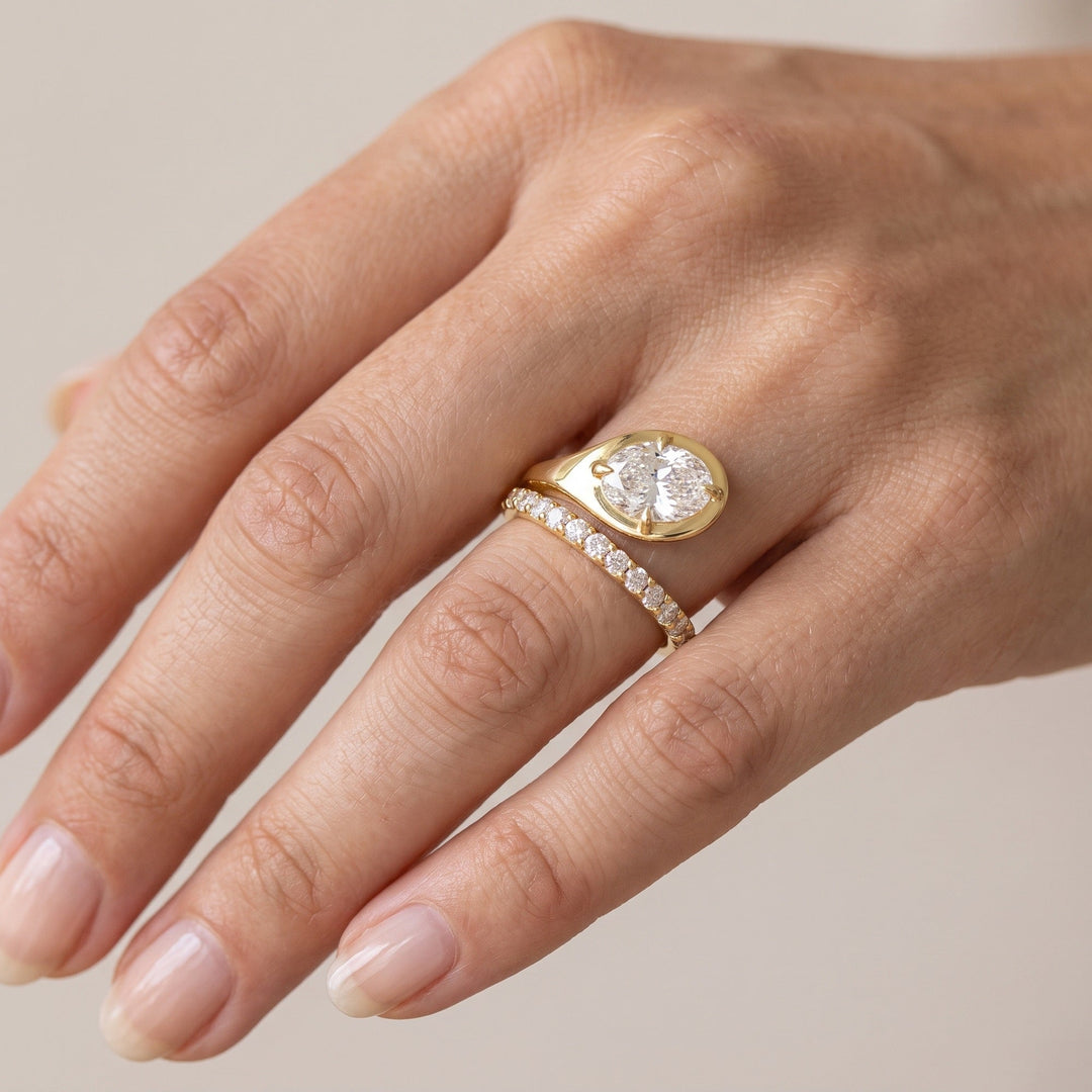 Oval Bezel Bypass Ring