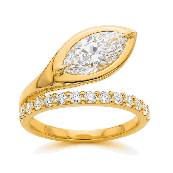 Marquise Bezel Bypass Ring