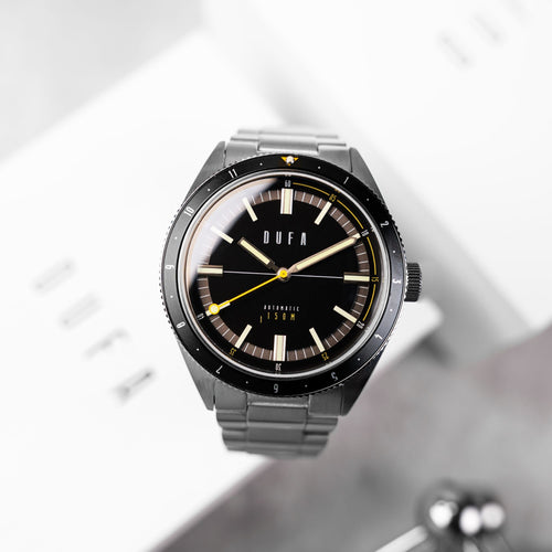 Dufa Freitaucher Automatic Black / Stainless Steel | Black Dial