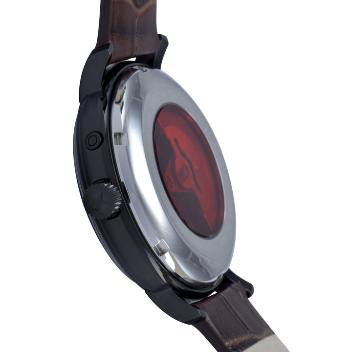 Heritage Black / Genuine Leather | Black Dial