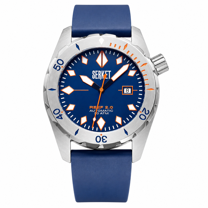 Reef 2.0 Diver Swiss Royal Blue Diving Watch 46mm Royal Blue Dial