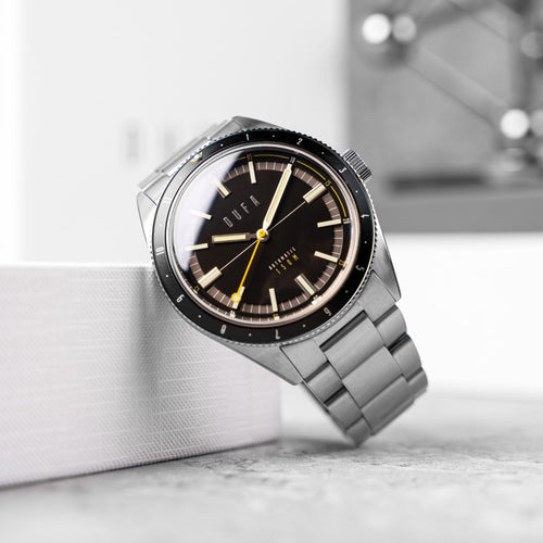 Dufa Freitaucher Automatic Black / Stainless Steel | Black Dial