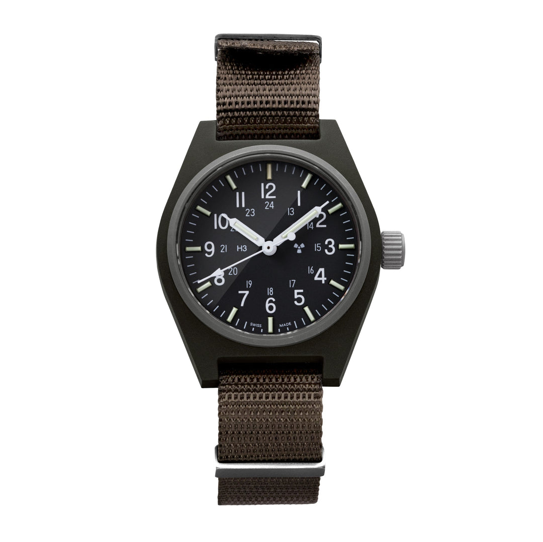 General Purpose Quartz Black Sterile/Def Std Matte Black Dial