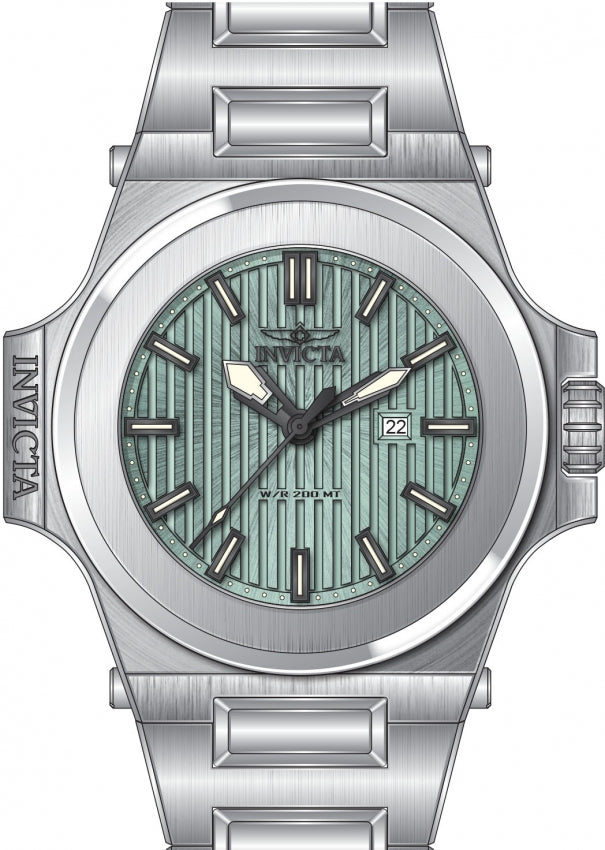 Akula Men Light Blue Dial / Stainless Steel Bracelet Light Blue Dial