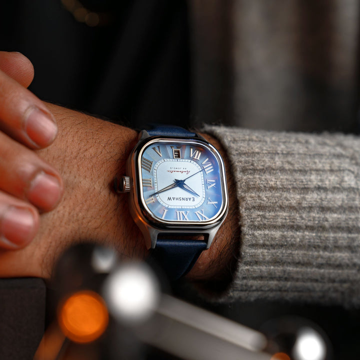 Coussin Automatic Blue / Blue Genuine Leather | Blue Dial