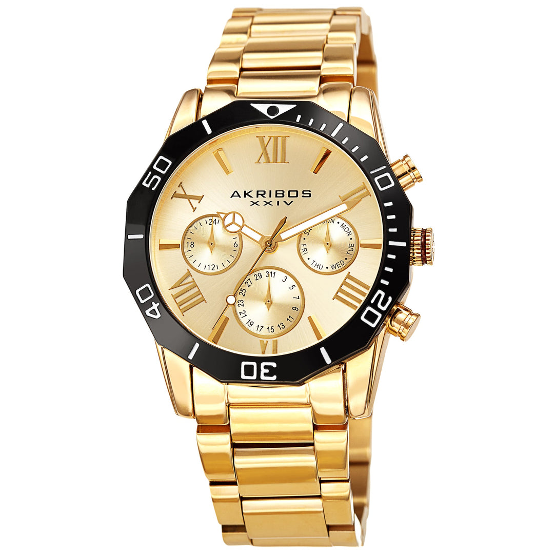 Dodecagon Gold Tone/Stainless Steel | Gold Dial