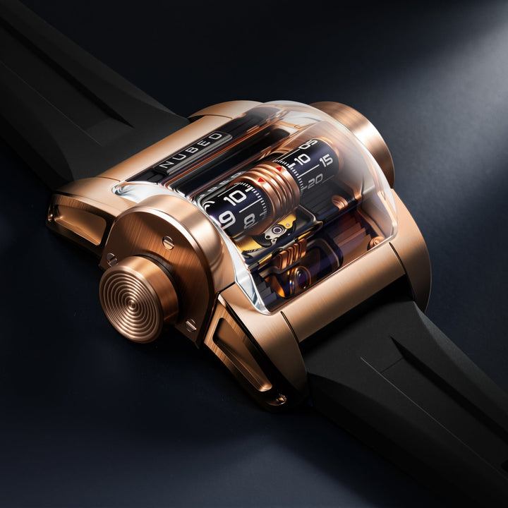 Continuum Automatic Rose Gold / Black Rubber Black Dial