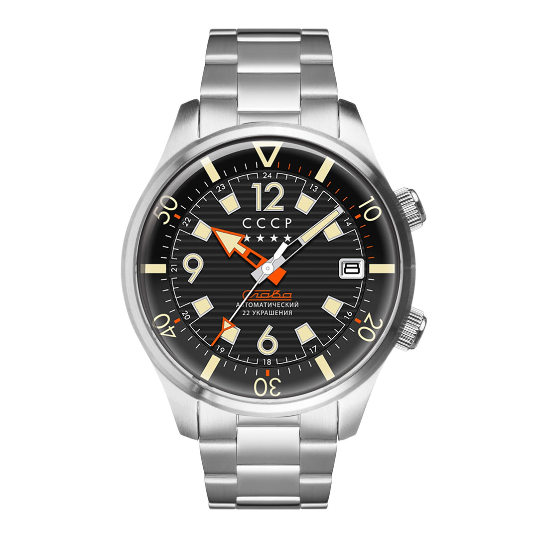 Spetsnaz Automatic Silver / Black Dial | Black Dial