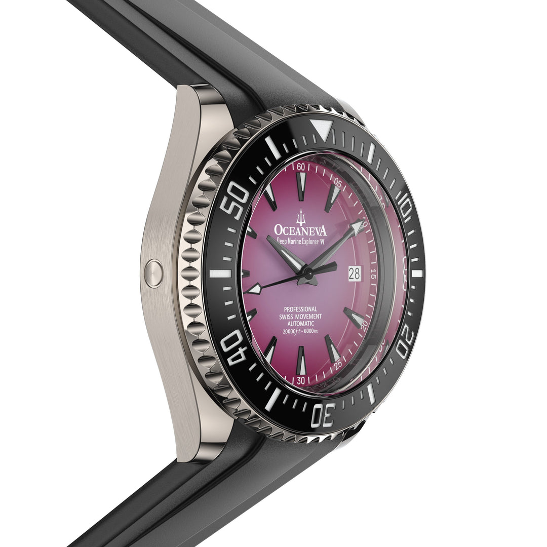 Oceaneva Deep Marine Explorer VI 6000M - Purple Titanium Automatic 6000m/PurpleB