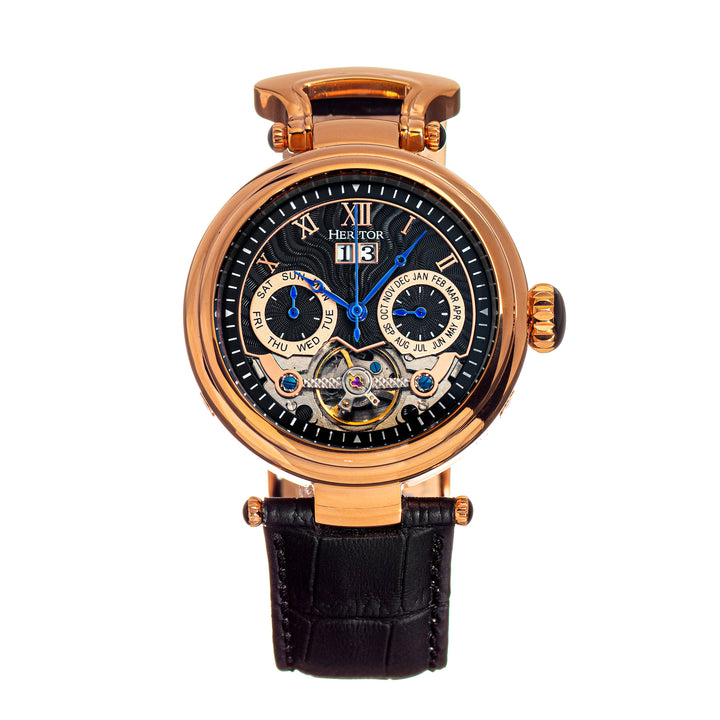 Ganzi Rose Gold/Black | Black Dial
