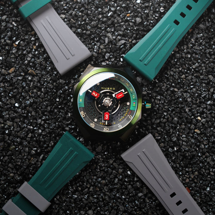 Skylab Automatic Limited Edition Set Green / Rubber | Green Dial