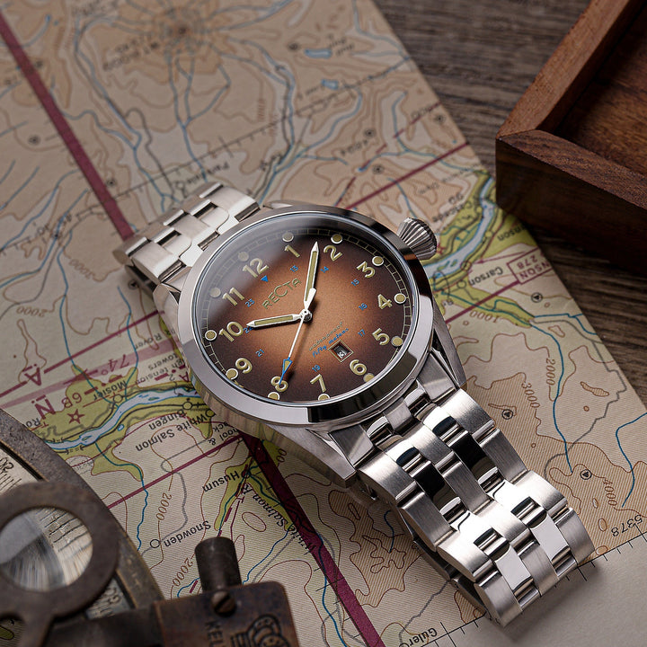 Cavalier Japan Quartz Brown / Stainless Steel |  Dial