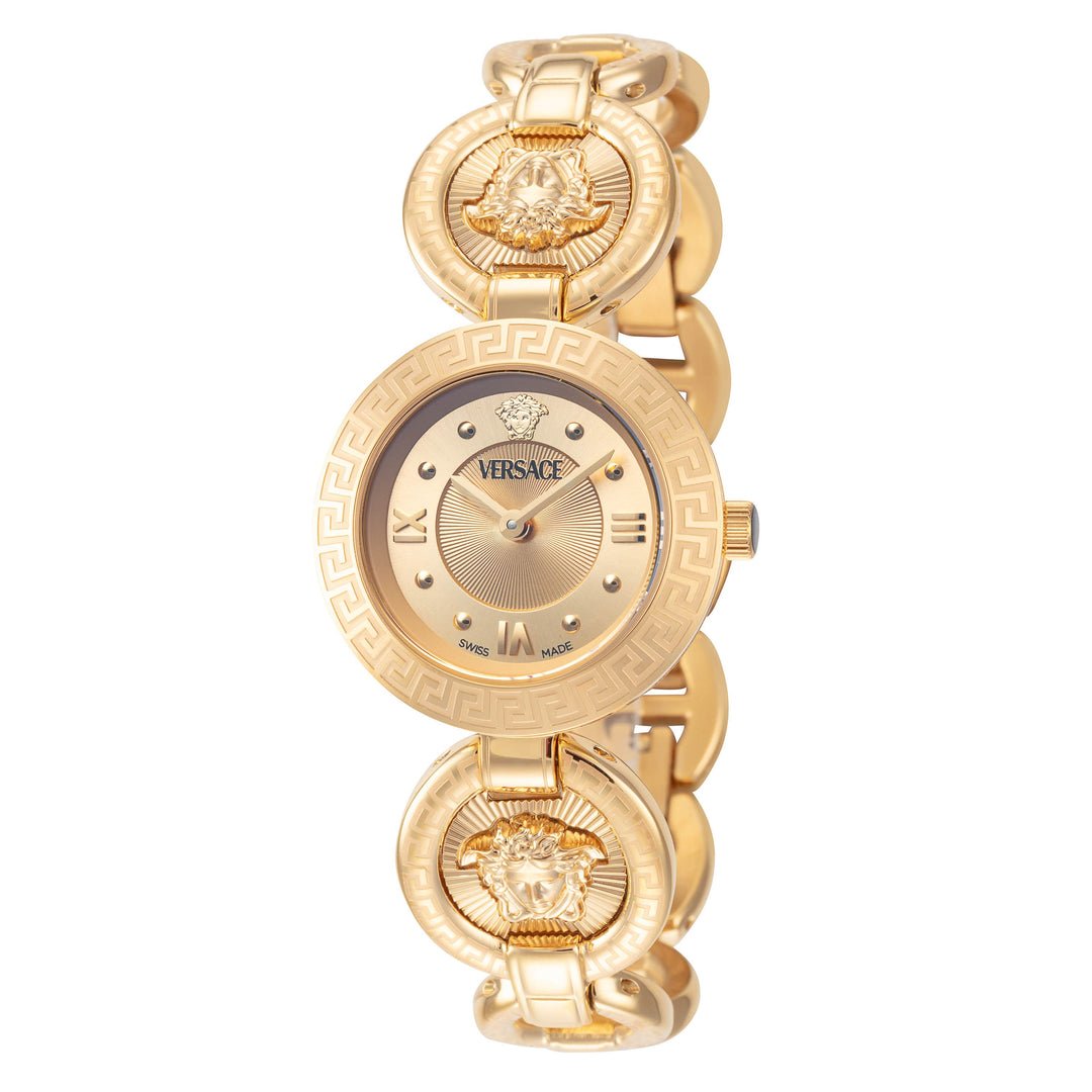 Greca Jewel 28mm / Gold / Gold | Gold Dial