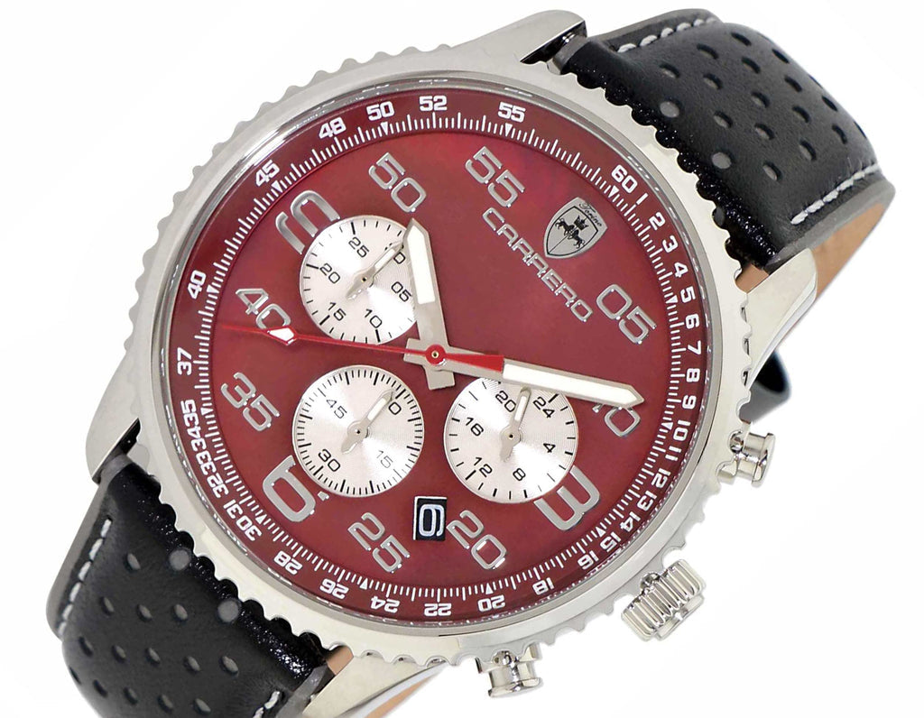 Aureum Silvertone/Maroon | Maroon Dial