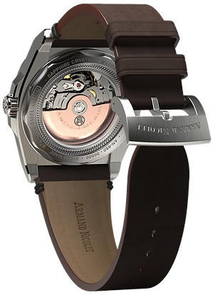 Rose Gold/Black Leather Rose gold/leather Rose Gold Dial